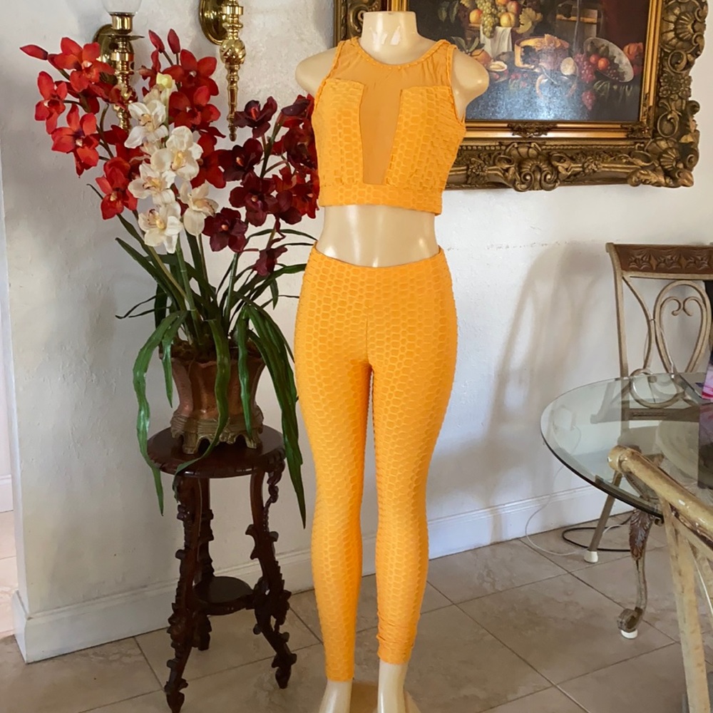 🌻legging and crop top sport set - Picture 1 of 7